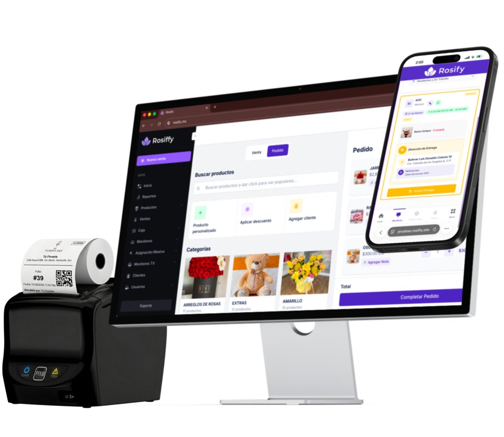 Sistema punto de venta para florerías Rosify